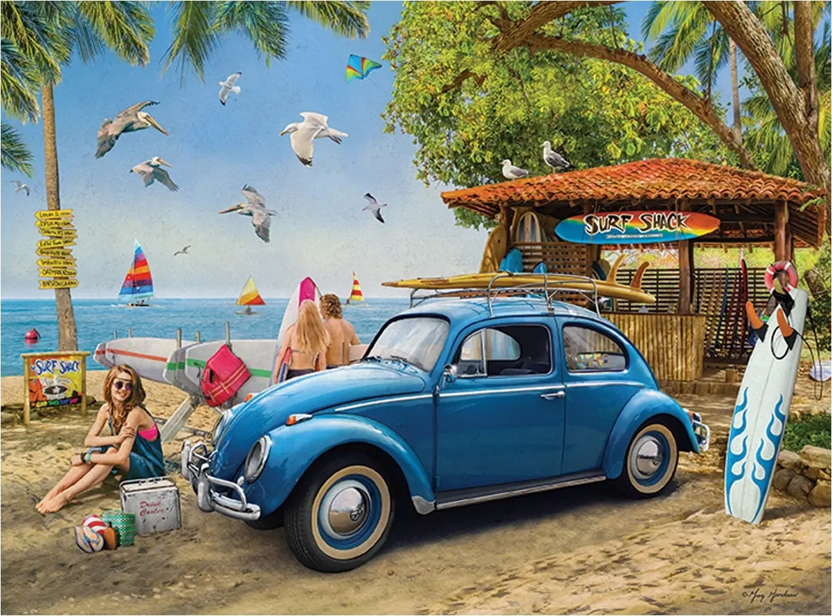 VW Käfer am Strand - American Classics
