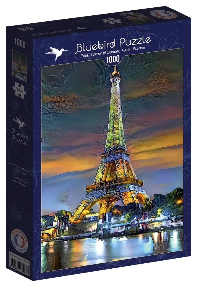 Eiffel Tower at Sunset, Paris, France