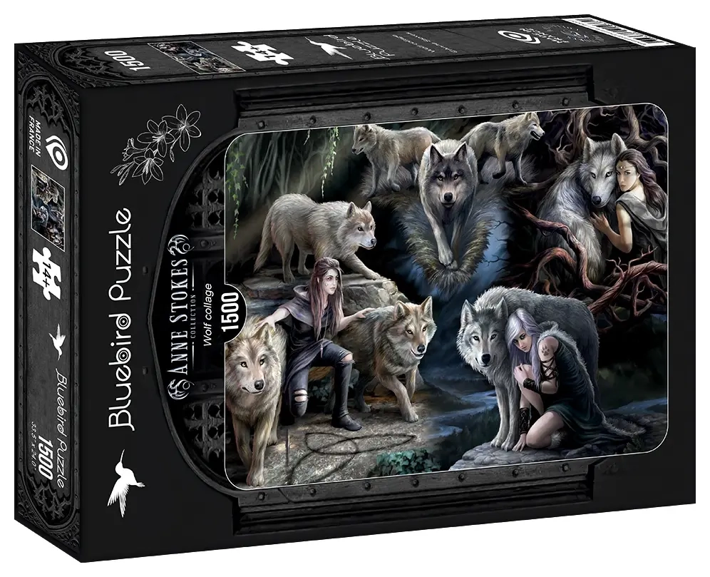 Wolf Collage - Anne Stokes