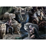 Wolf Collage - Anne Stokes