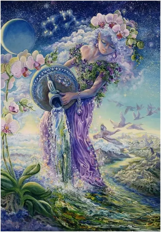 Signe du Zodiaque - Verseau - Josephine Wall