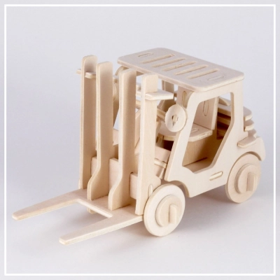 Gabelstapler - 3D Holzpuzzle