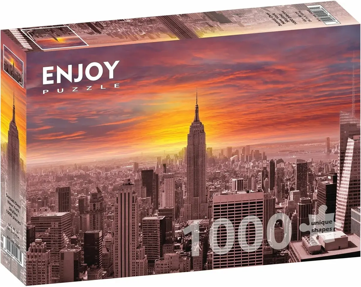 Sunset Over New York Skyline