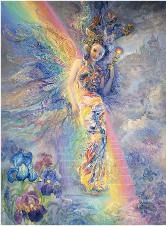 Josephine Wall - Iris, Keeper of the Rainbow