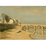 Jean-Baptiste-Camille Corot: Bridge on the Saône River at Mâcon, 1834 (2000 Teile)
