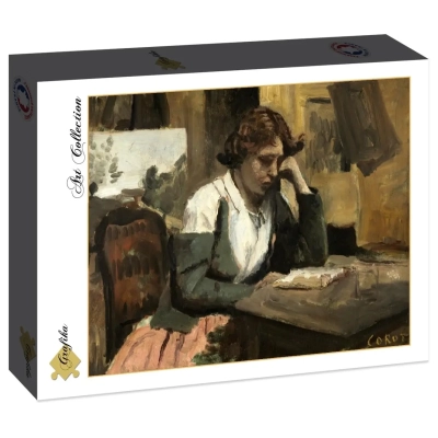 Jean-Baptiste-Camille Corot: Young Girl Reading: Young Girl Reading, 1868