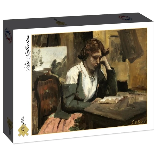 Jean-Baptiste-Camille Corot: Young Girl Reading: Young Girl Reading, 1868