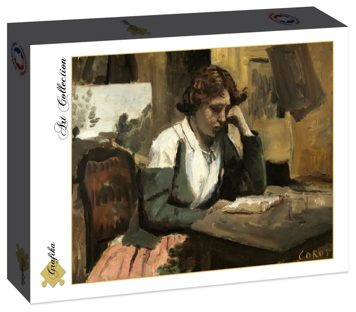 Jean-Baptiste-Camille Corot: Young Girl Reading: Young Girl Reading, 1868