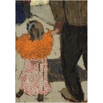 Edouard Vuillard: Child Wearing a Red Scarf, 1891