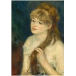 Auguste Renoir: Young Woman Braiding Her Hair, 1876