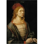 Albrecht Dürer - Selbstbildnis mit Eryngium, 1493