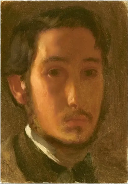 Edgar Degas: Self-Portrait with White Collar, 1857