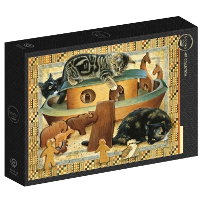 Kittens playing in Noahs ark