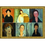 Modigliani en collage Modigliani en collage