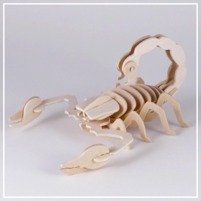 Skorpion - 3D Holzpuzzle