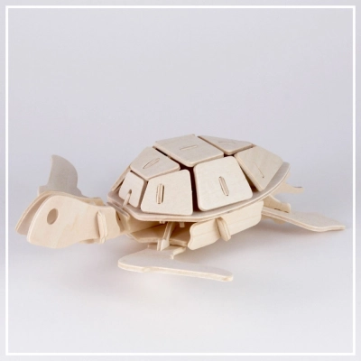 Meeresschildkröte - 3D Holzpuzzle