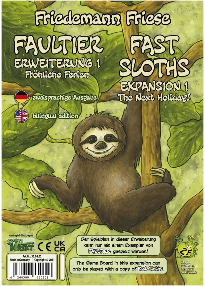 Faultier Erweiterung 1 - Fröhliche Ferien - DE/EN