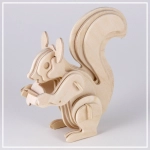 Eichhörnchen - 3D Holzpuzzle
