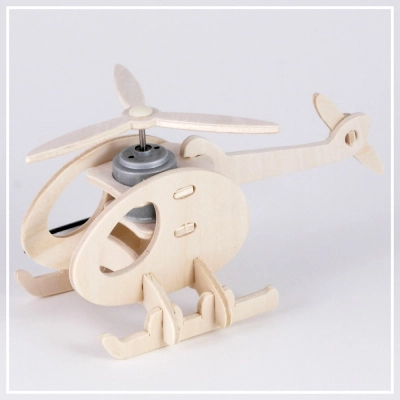 Helikopter - 3D Solar Holzpuzzle