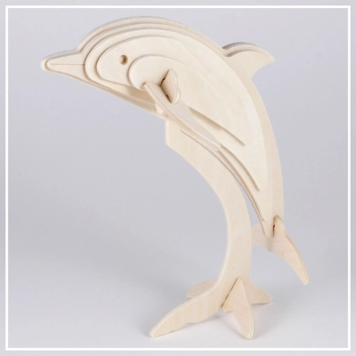 Delphin - 3D Holzpuzzle