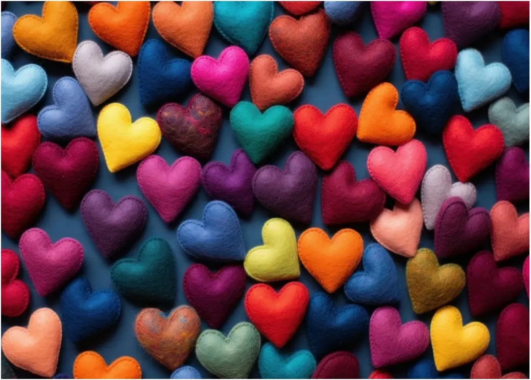 Coeurs Multicolores