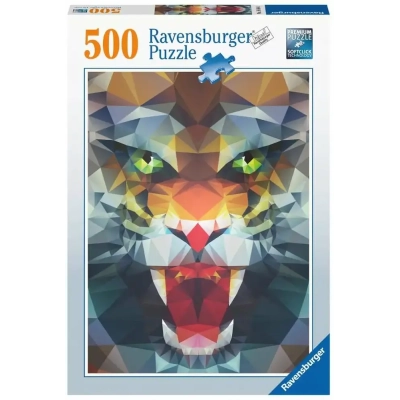 Löwe aus Polygonen