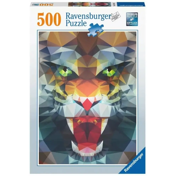 Löwe aus Polygonen
