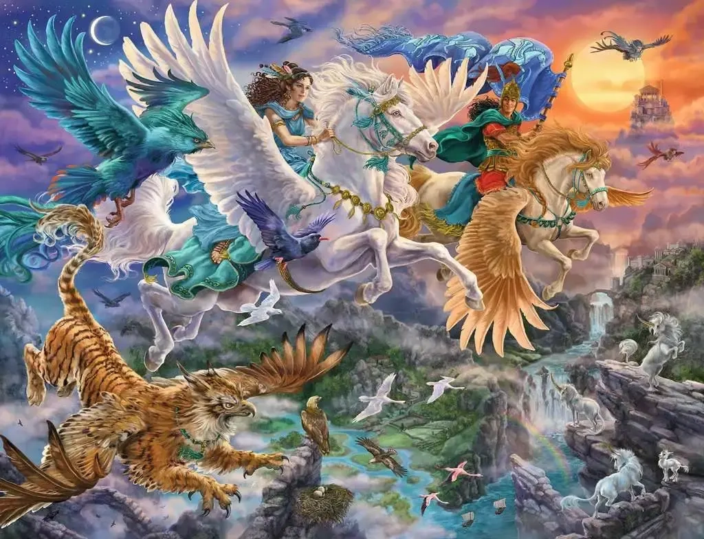 Auf dem Pegasus durch die Lüfte