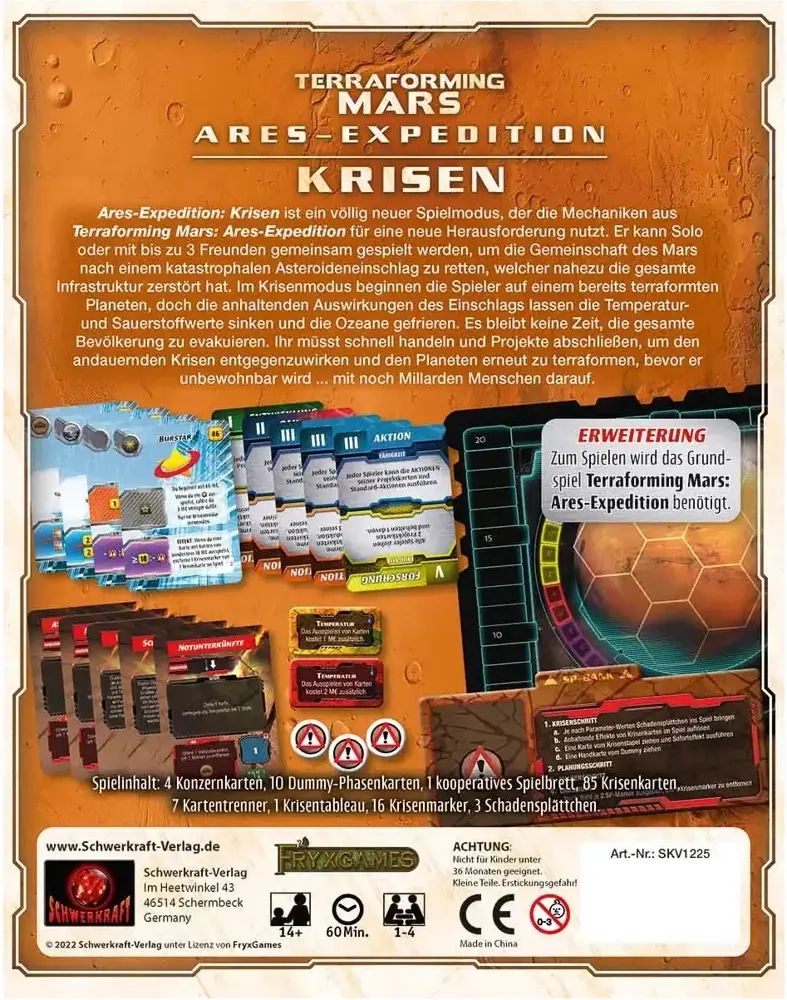Terraforming Mars - Ares-Expedition: Krisen Erweiterung