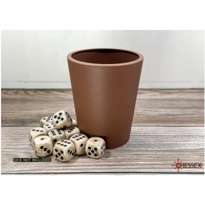 Flexible Dice Cup Brown