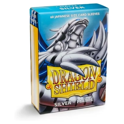 Dragon Shield Small Sleeves - Japanese Matte Silver (60 Sleeves)