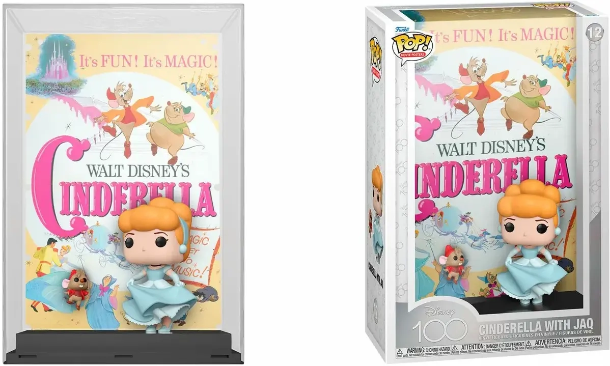 POP - Movie Poster Disney 100 - Cinderella with Jaq
