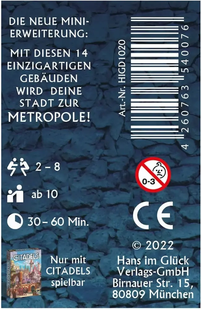 Citadels – Metropolen Mini-Erweiterung