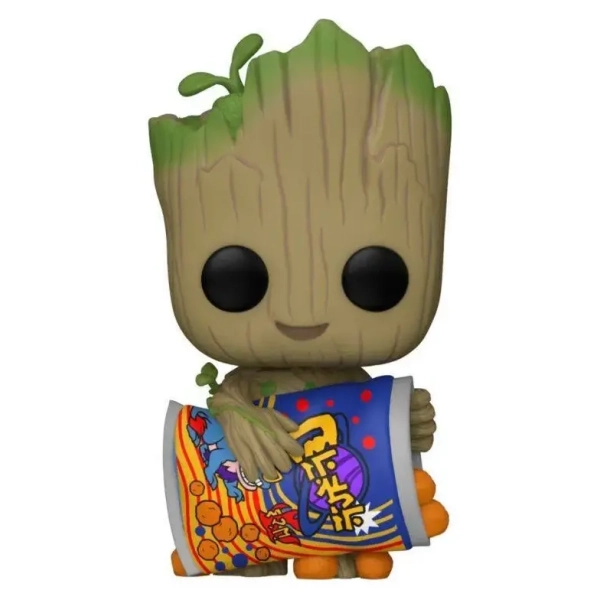POP Marvel - I am Groot - Groot with Cheese Puffs