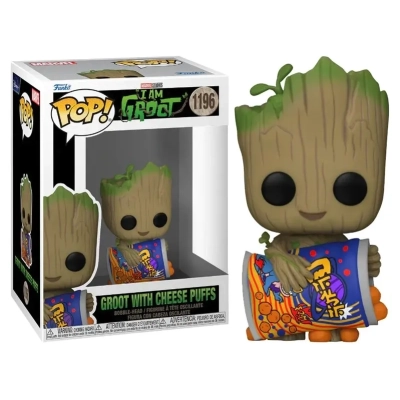 POP Marvel - I am Groot - Groot with Cheese Puffs