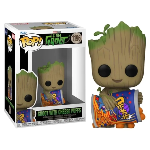 POP Marvel - I am Groot - Groot with Cheese Puffs