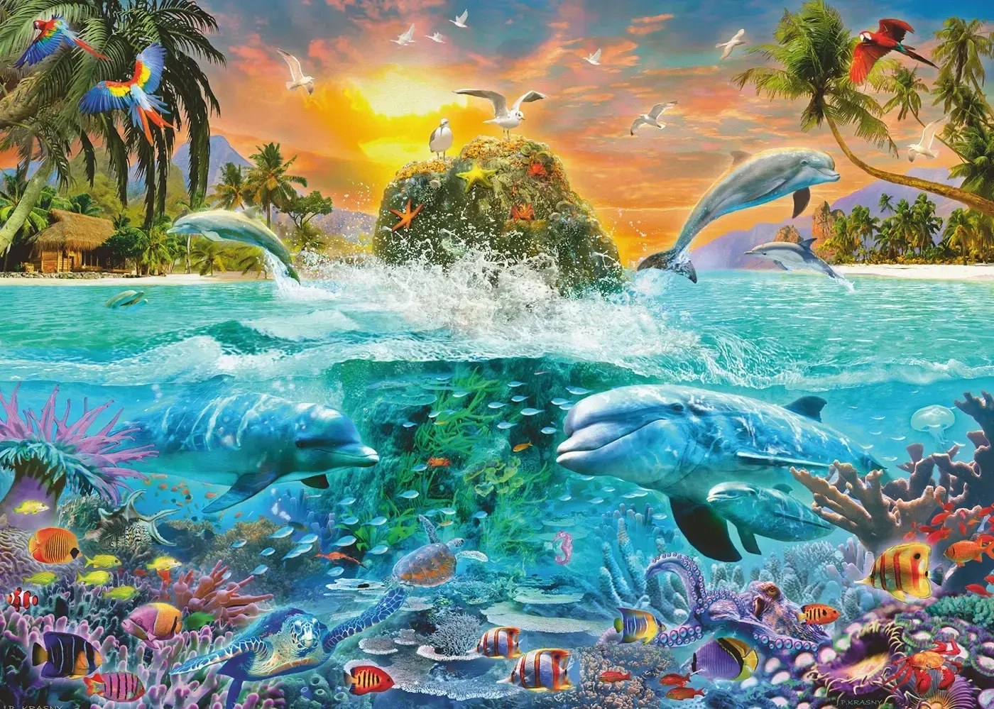 Unterwasserinsel