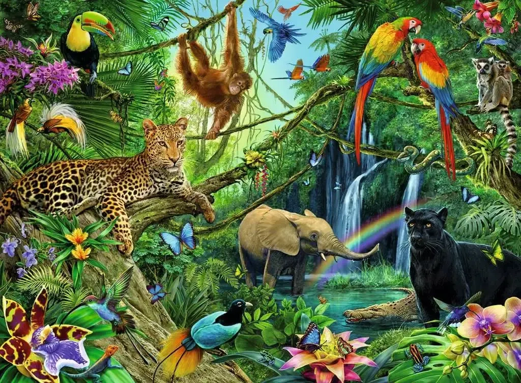 Tiere im Dschungel