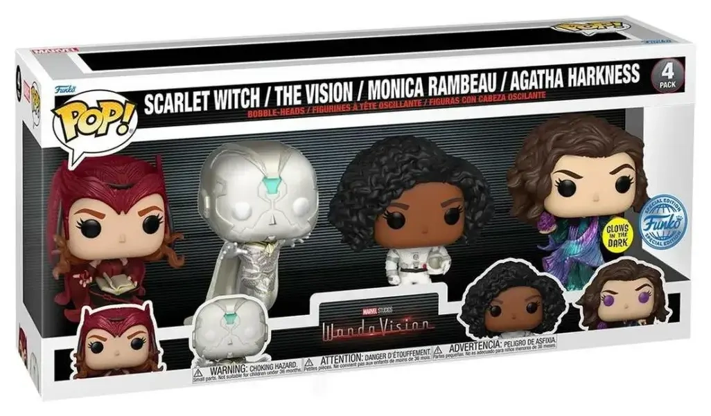 Funko POP! - Movie - Wanda Vision 4er-Pack (Glows)