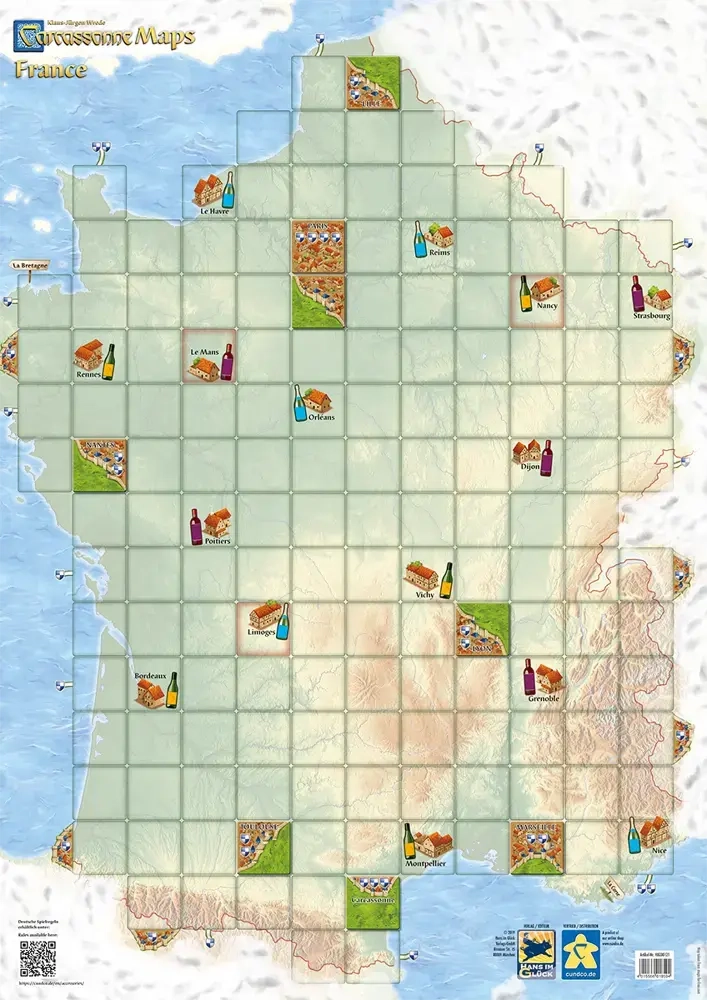 Carcassonne Maps - Frankreich - Erweiterung