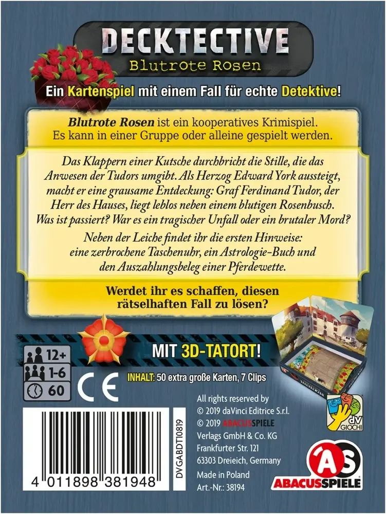 Decktective – Blutrote Rosen
