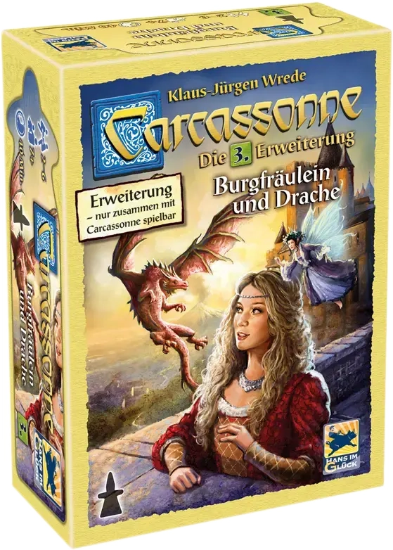 Carcassonne 3. Erweiterung - Burgfräulein und Drache