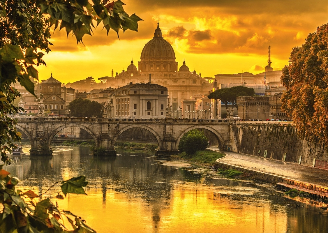 Goldenes Licht über Rom