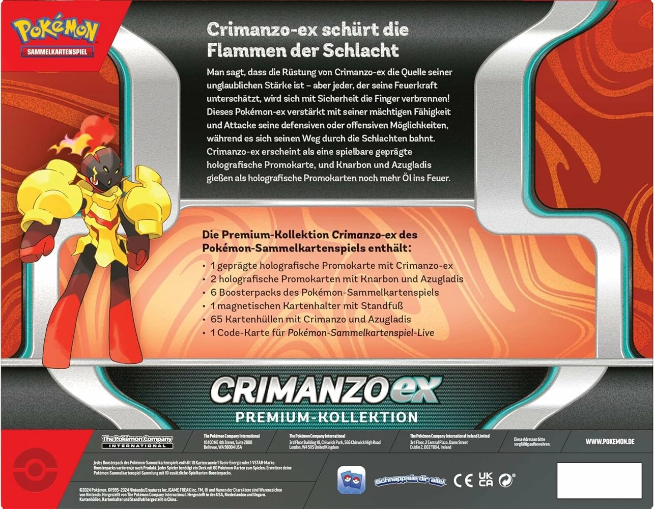 Pokémon Crimano ex Premium Kollektion - DE