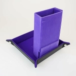 Fold Up Velvet Dice Tower Purple