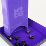 Fold Up Velvet Dice Tower Purple