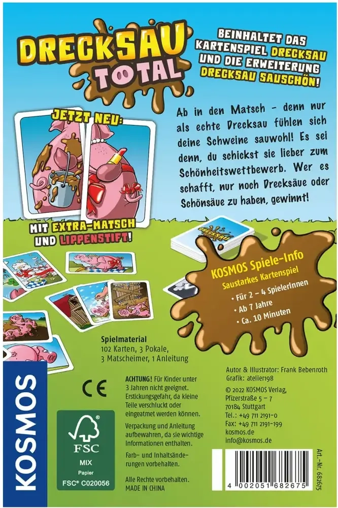 Drecksau Total - Kartenspiel + Sauschöne Erweiterung