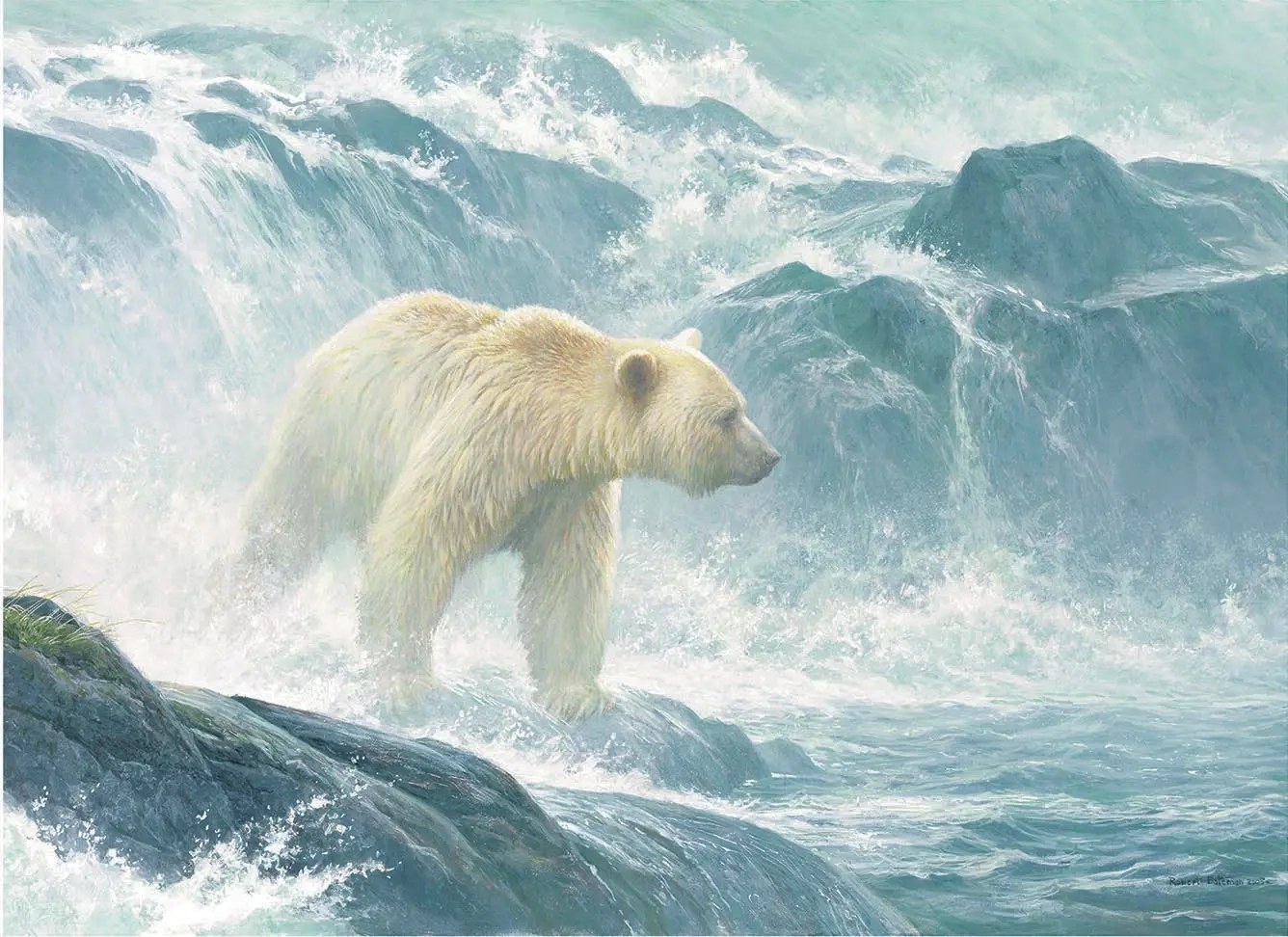 Eisbär auf Nachungssuche