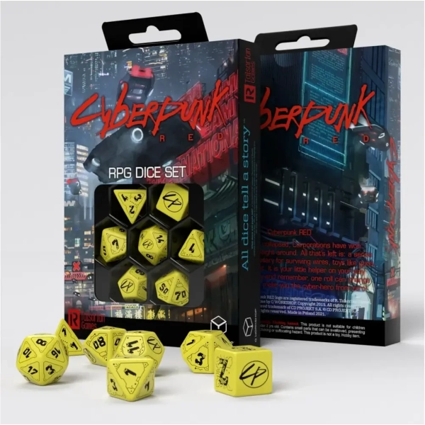 The Cyberpunk RPG Red Dice Set Danger Zone The Cyberpunk RPG Red Dice Set Danger Zone