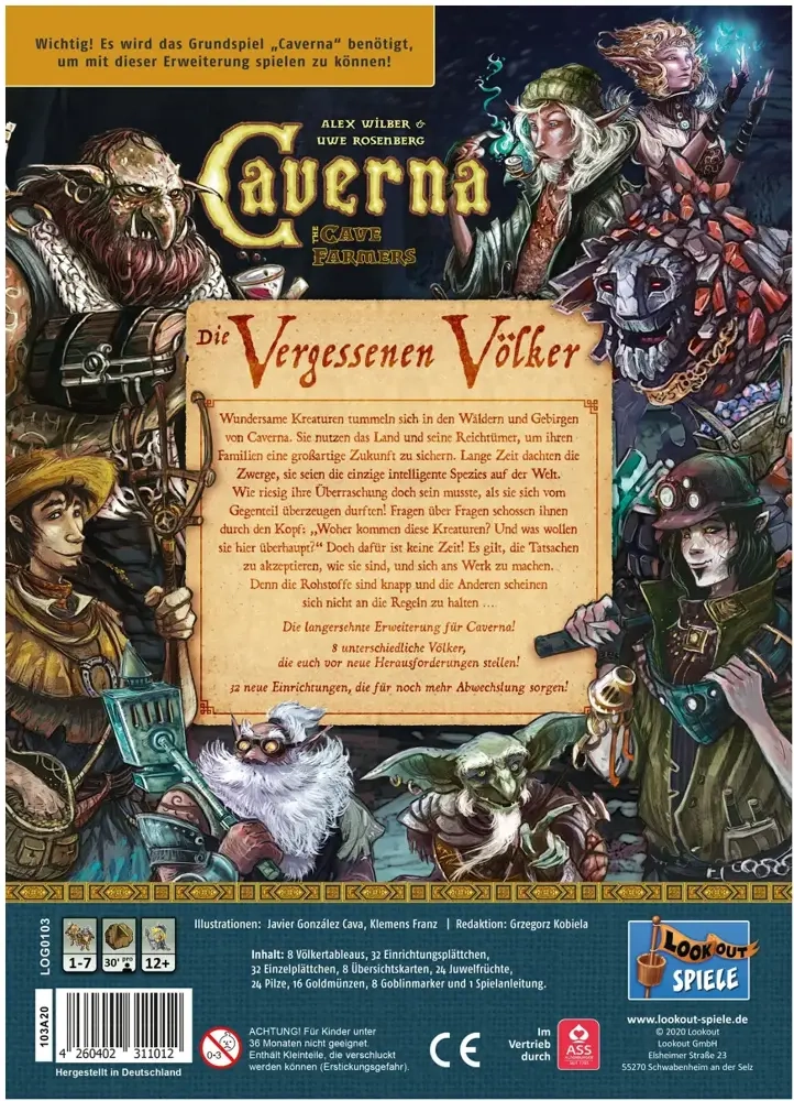 Caverna Erweiterung - Vergessene Völker